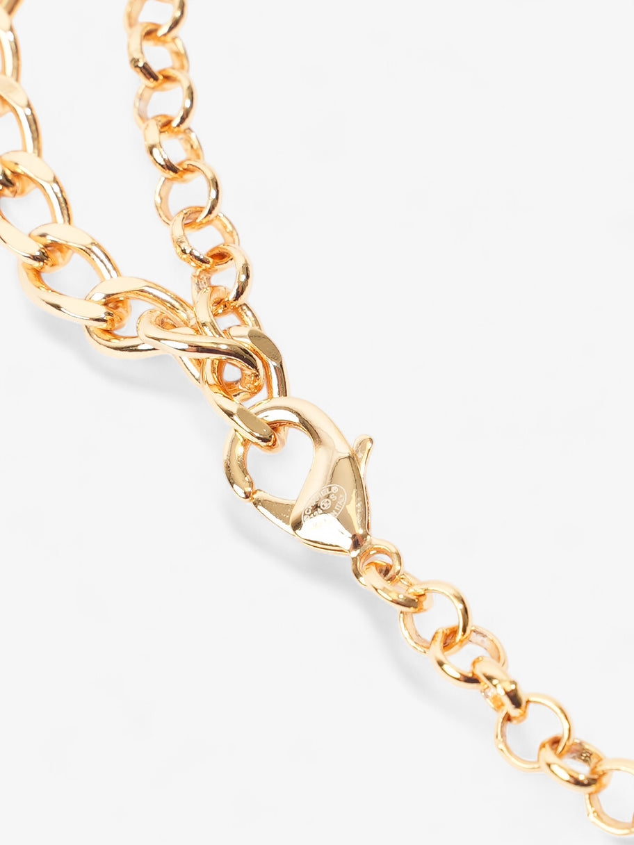 Chanel CC Pearl Necklace Gold Base Metal Image 3