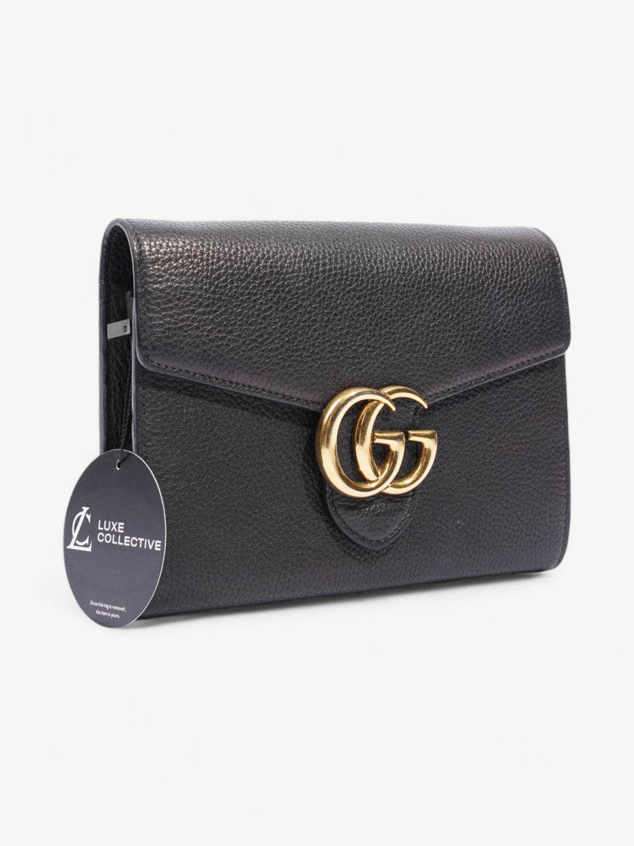 Gucci GG Marmont Chain Wallet Black Leather Image 11