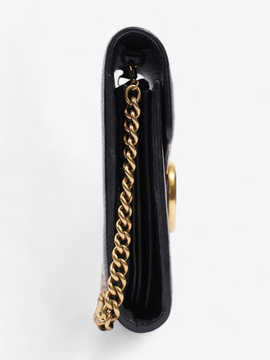 Gucci GG Marmont Chain Wallet Black Leather Image 5