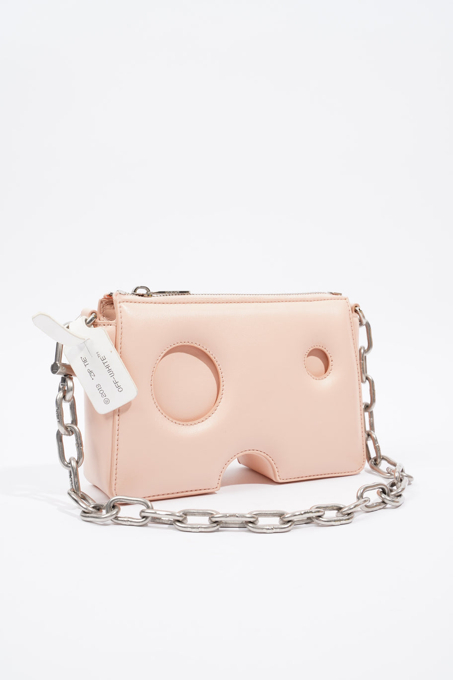 Burrow Zipped Pouch 20 Baby Pink Leather Image 10