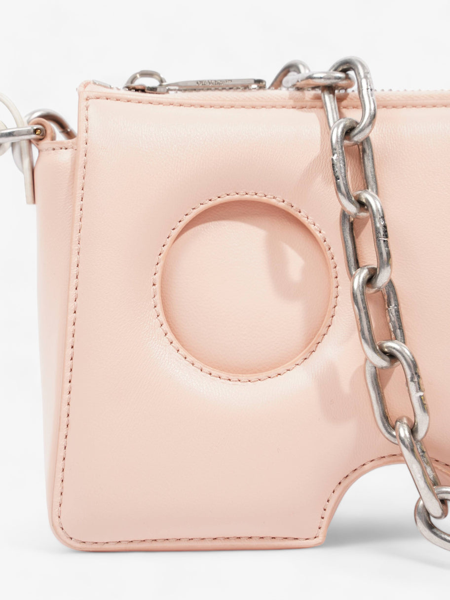 Burrow Zipped Pouch 20 Baby Pink Leather Image 2