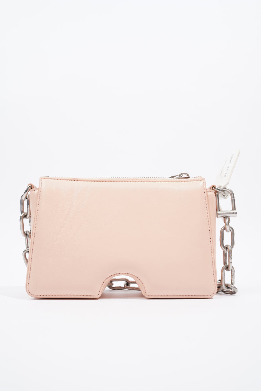 Burrow Zipped Pouch 20 Baby Pink Leather Image 4