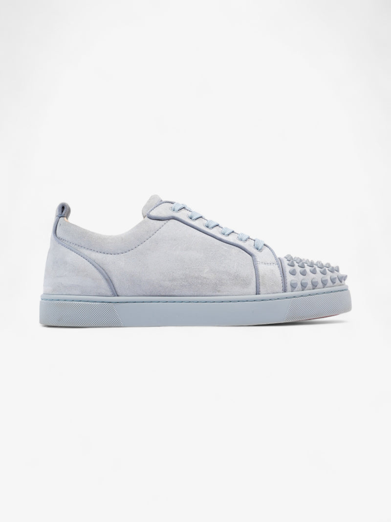  Christian Louboutin Louis Junior Spikes Orlato Light Blue Suede EU 42 UK 8