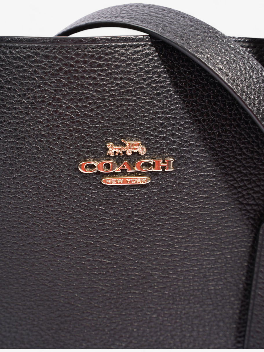 Coach Charlie Carryall Black Grained Leather 28 Image 3