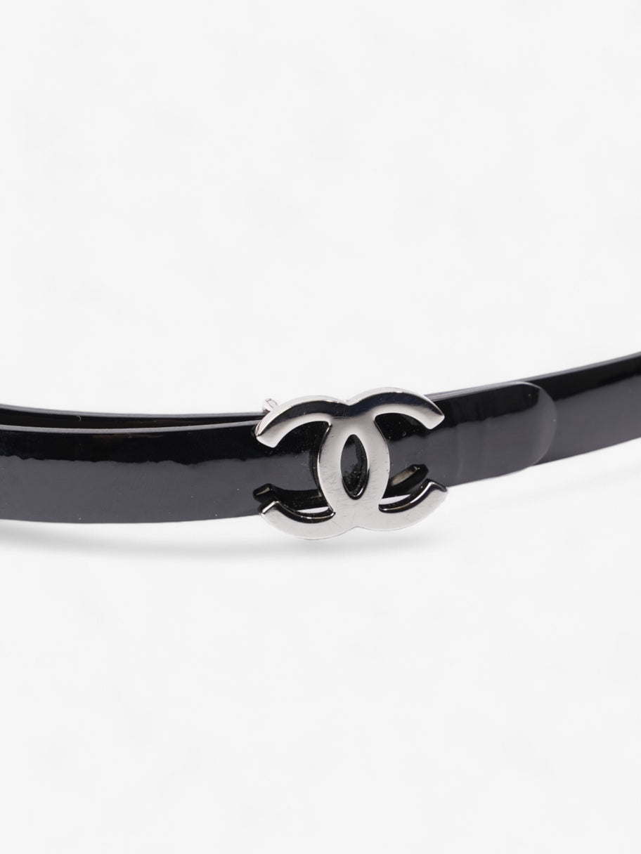 Chanel CC Belt Black Patent Leather 95cm / 38