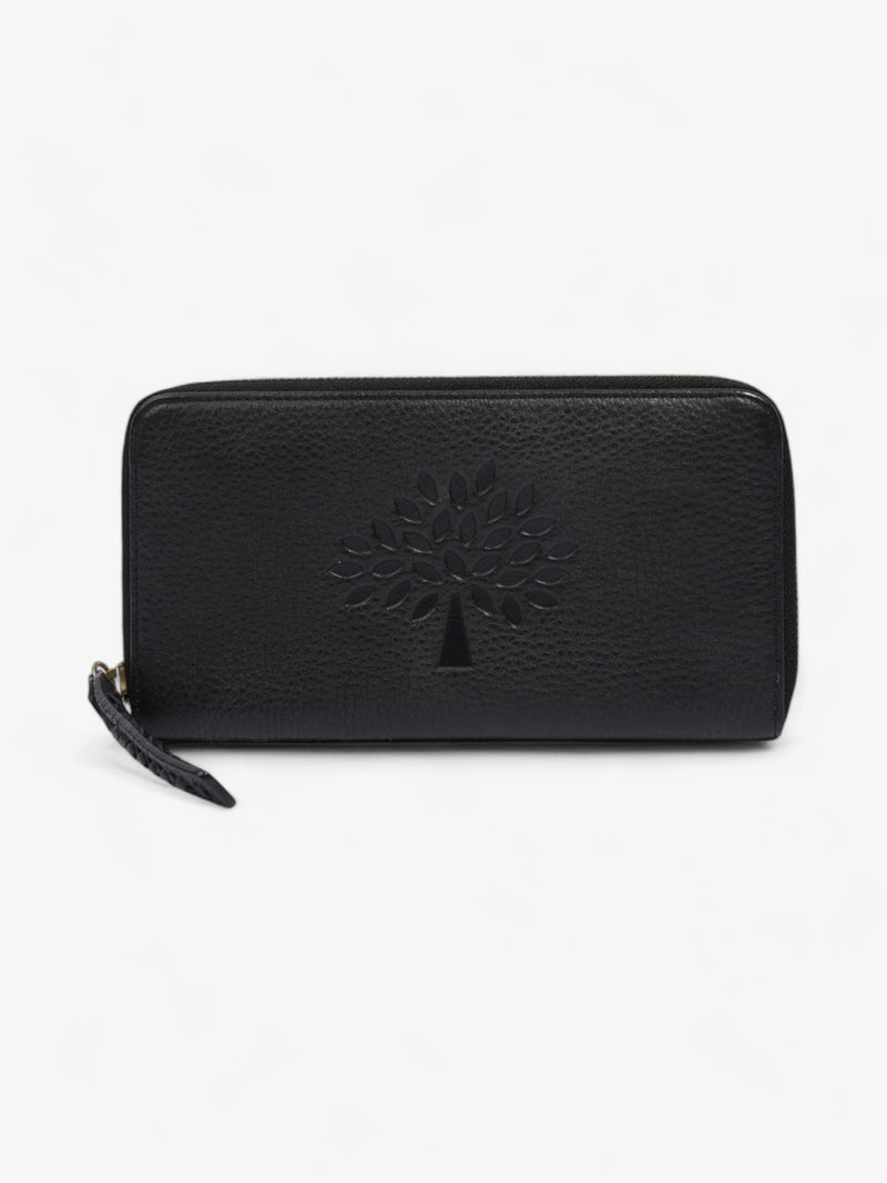  Mulberry Continental Wallet Black Grained Leather