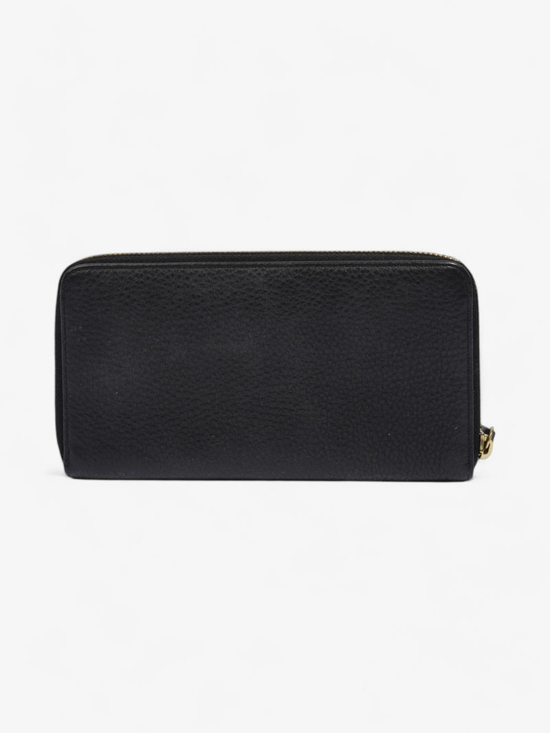  Mulberry Continental Wallet Black Grained Leather