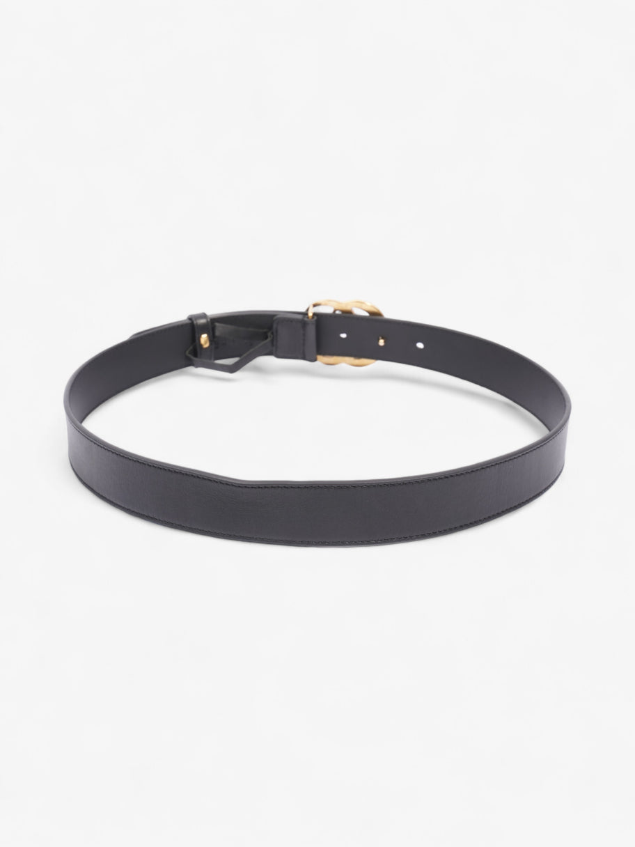 Gucci GG Marmont Thin Belt Black / Gold Leather 80cm / 32