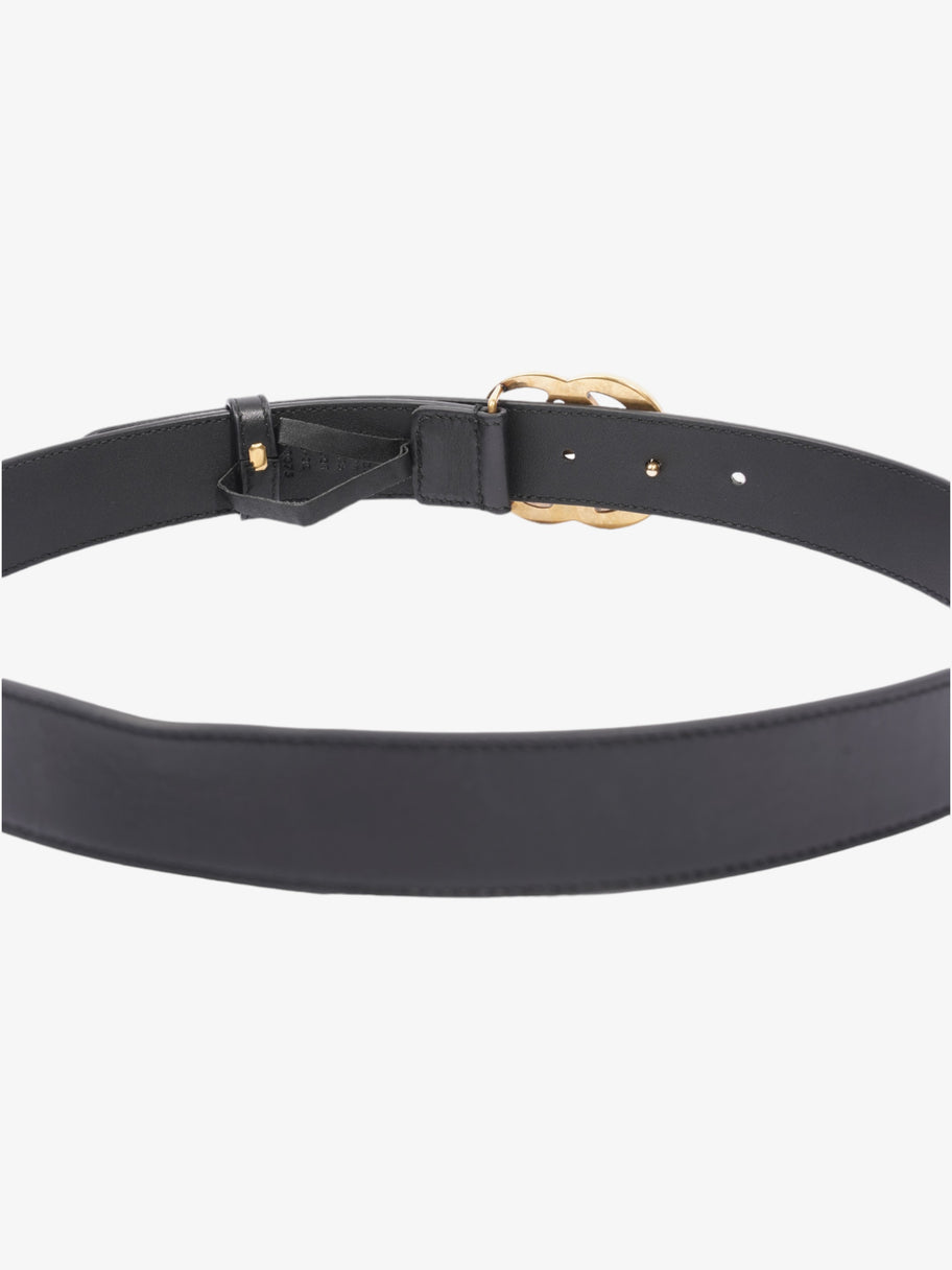 Gucci GG Marmont Thin Belt Black / Gold Leather 80cm / 32