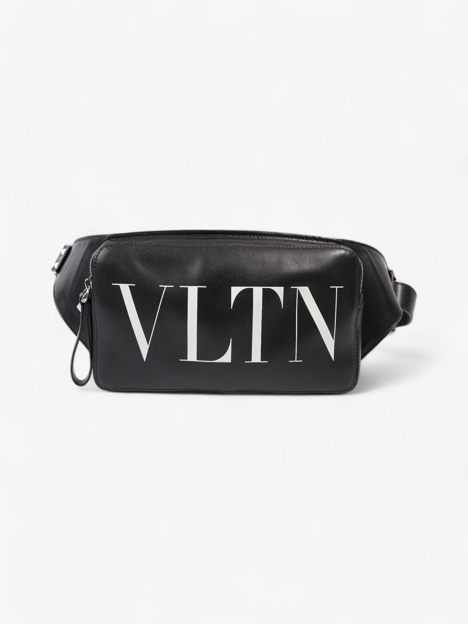 Valentino VLTN Belt Bag Black / White Leather Image 1