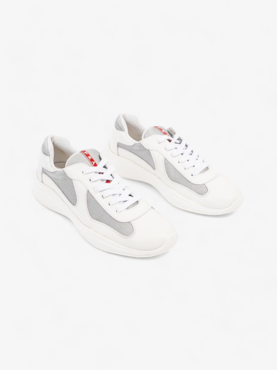 Prada America's Cup Sneakers White / Grey Leather EU 43 UK 9 Image 2