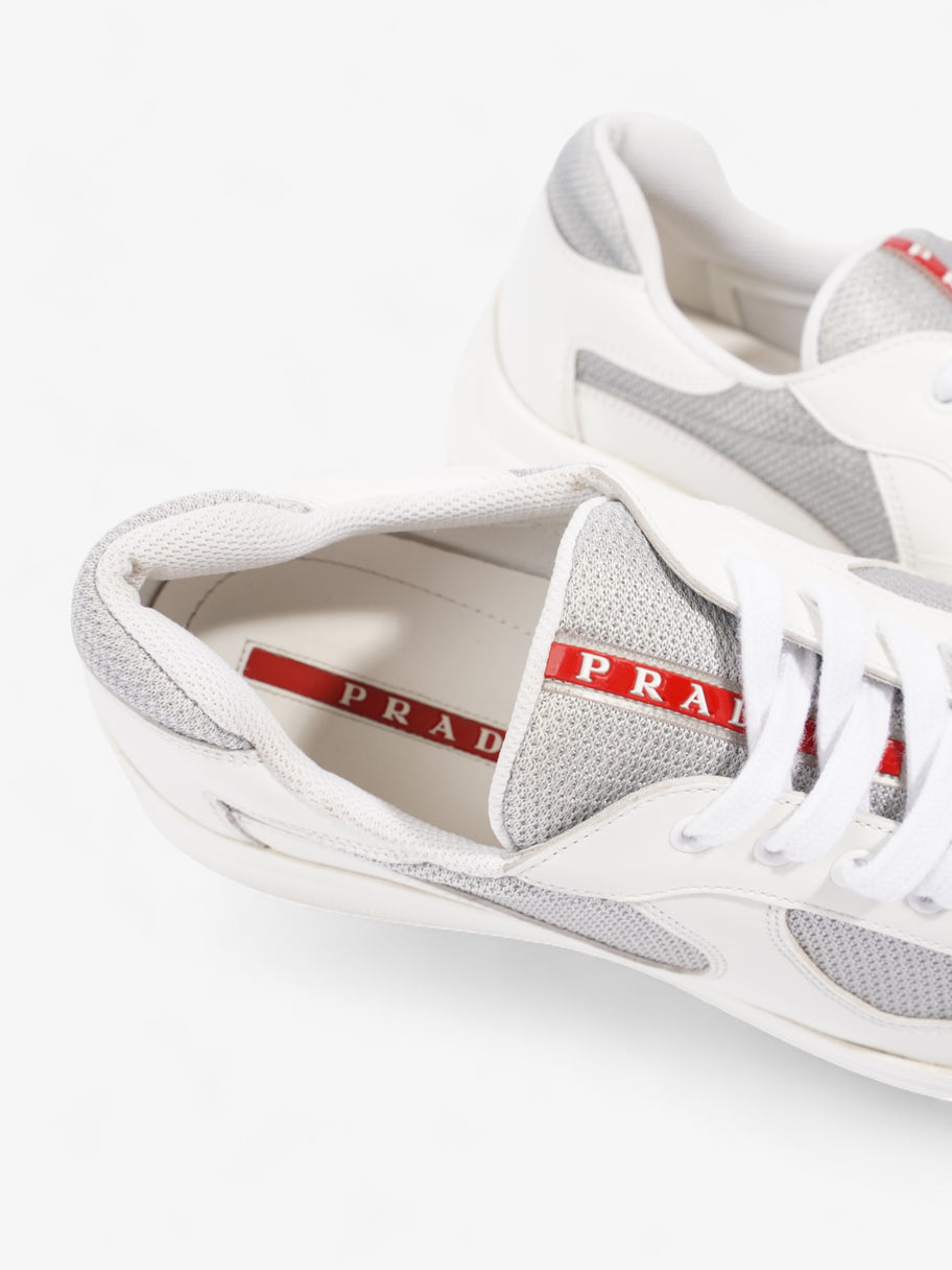 Prada America's Cup Sneakers White / Grey Leather EU 43 UK 9 Image 9