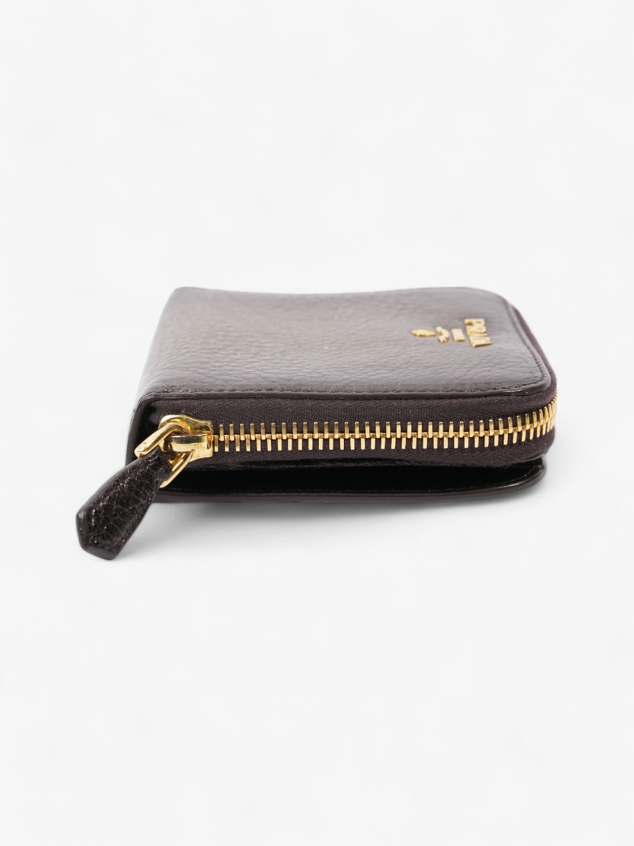 Prada Zip Around Purse Metallic Leather Small Image 2