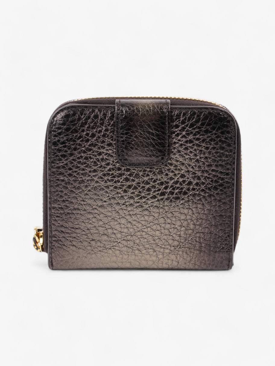 Prada Zip Around Purse Metallic Leather Small Image 3