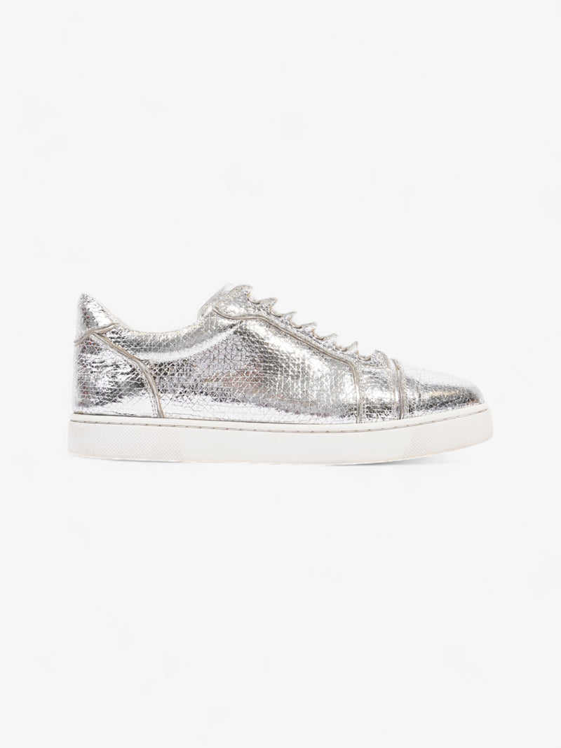  Christian Louboutin Vieira Flat Sneakers Silver Specchio Leather  EU 36.5 UK 3.5