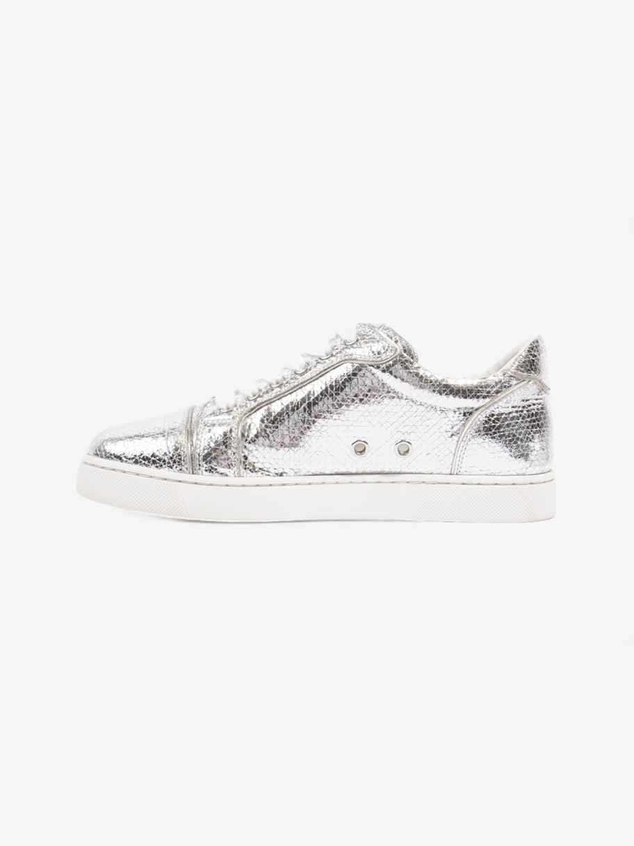 Christian Louboutin Vieira Flat Sneakers Silver Specchio Leather  EU 36.5 UK 3.5 Image 3