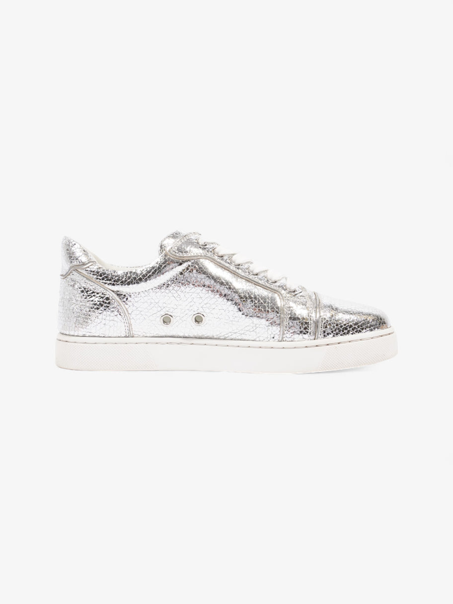 Christian Louboutin Vieira Flat Sneakers Silver Specchio Leather  EU 36.5 UK 3.5 Image 4