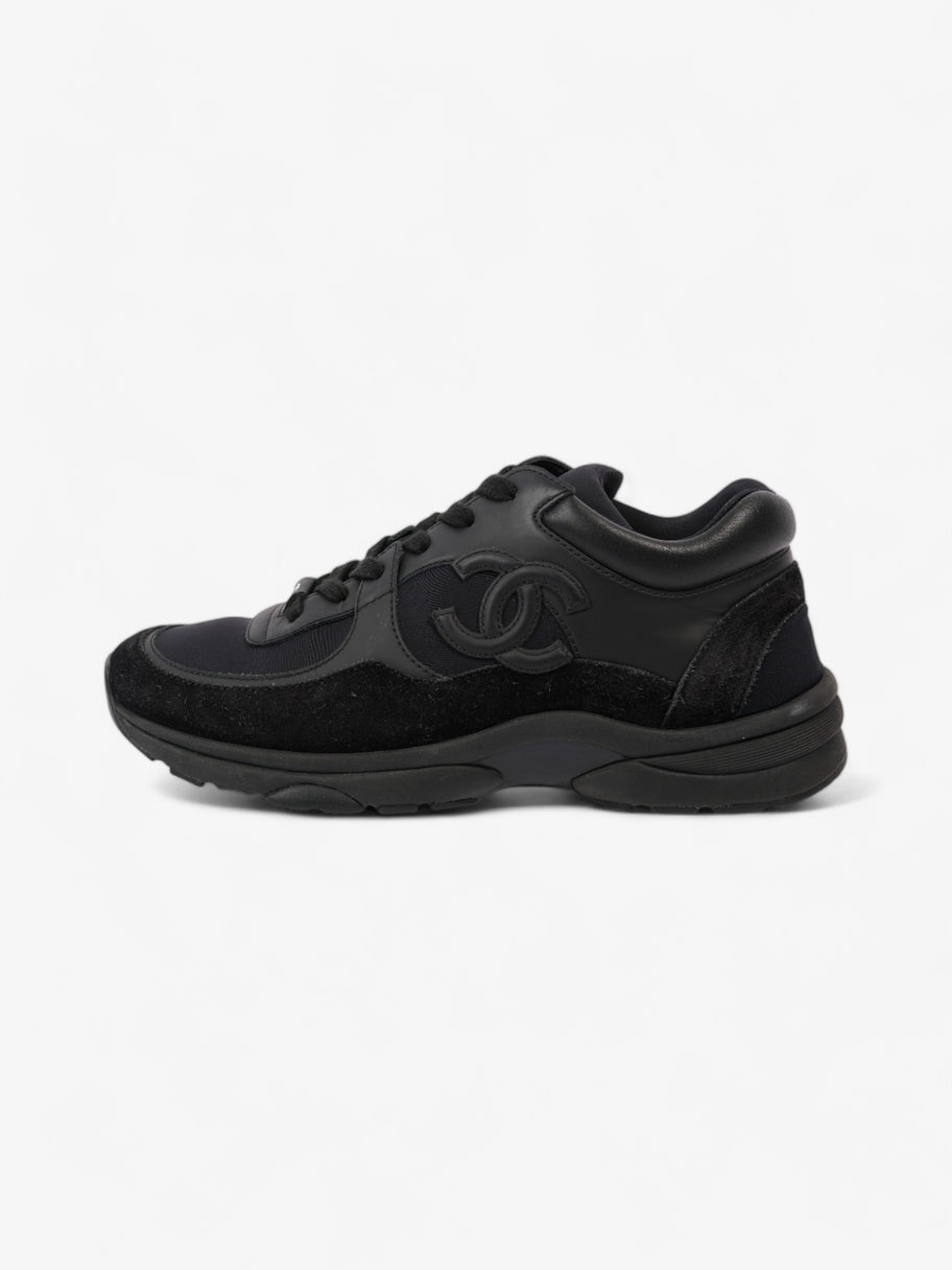 Chanel CC Logo Sneakers Black Suede EU 39 UK 6 Image 5