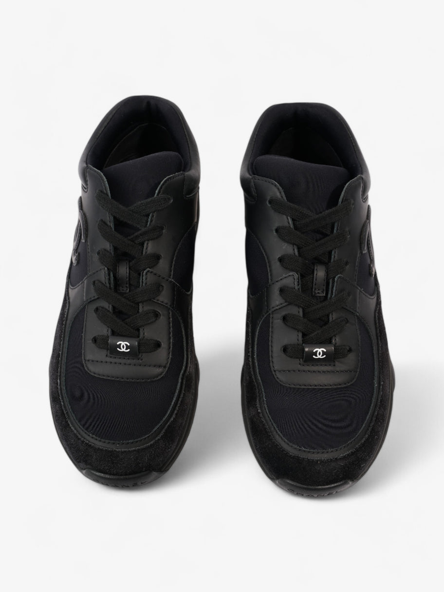 Chanel CC Logo Sneakers Black Suede EU 39 UK 6 Image 8