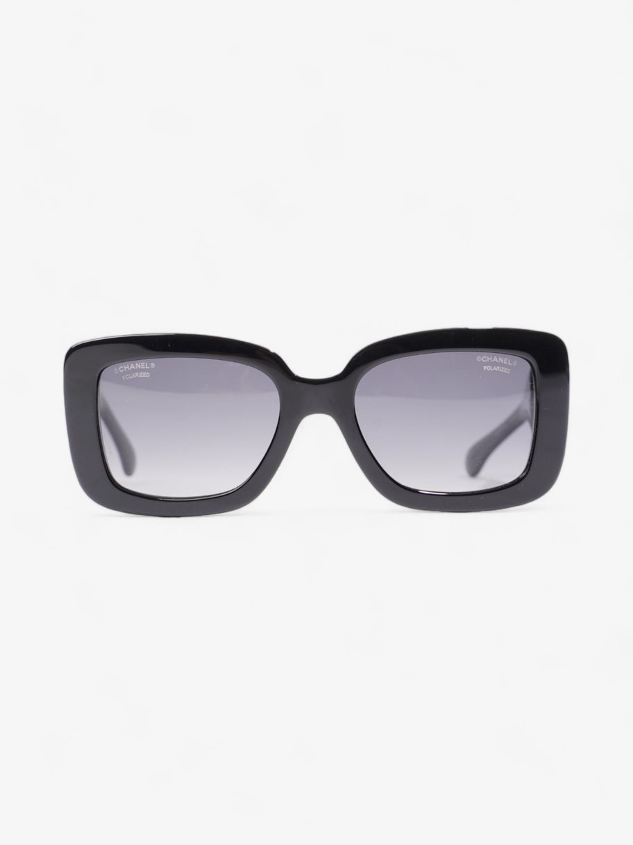 Chanel CC Sunglasses Black Acetate 140mm Image 1