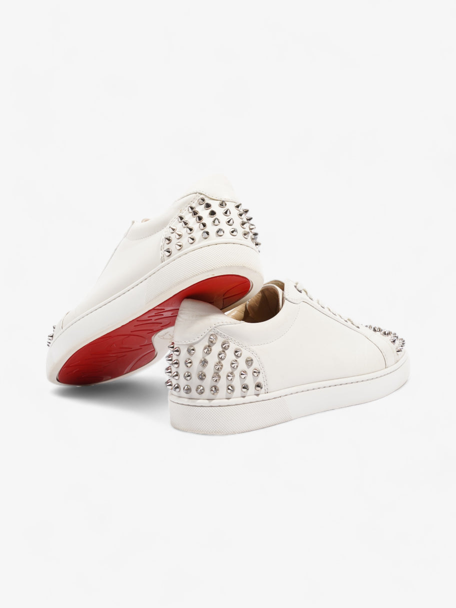 Christian Louboutin Louis Junior Spikes Sneakers White Leather EU 42 UK 8 Image 9