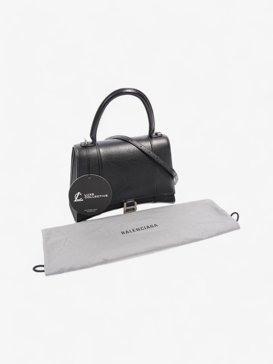 Balenciaga Hourglass Black Grained Leather Small Image 10