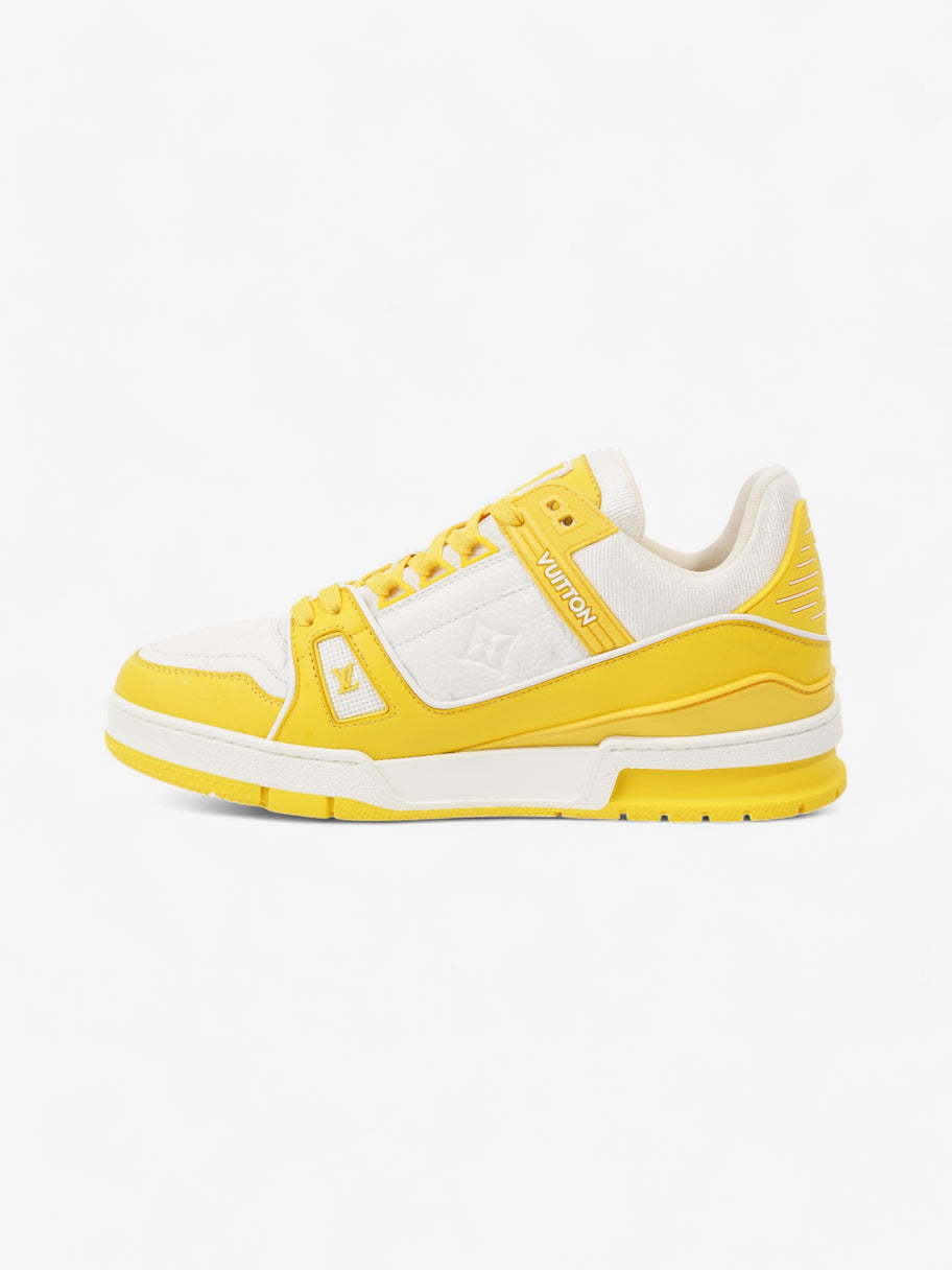 Louis Vuitton LV Trainers White  / Yellow Leather EU 41 UK 7 Image 3