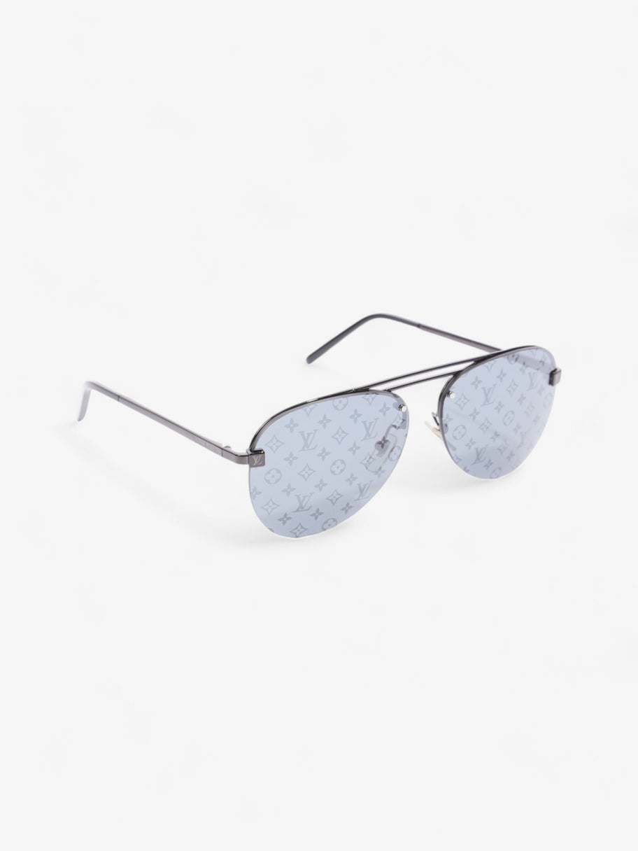 Louis Vuitton Aviator Sunglasses Black Monogram Acetate 140mm Image 5