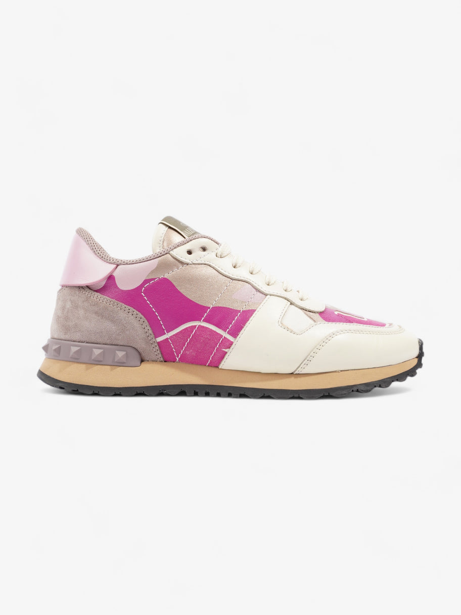 Valentino Rockrunner Sneakers Cream / Lilac / Pink Leather EU 37 UK 4 Image 1