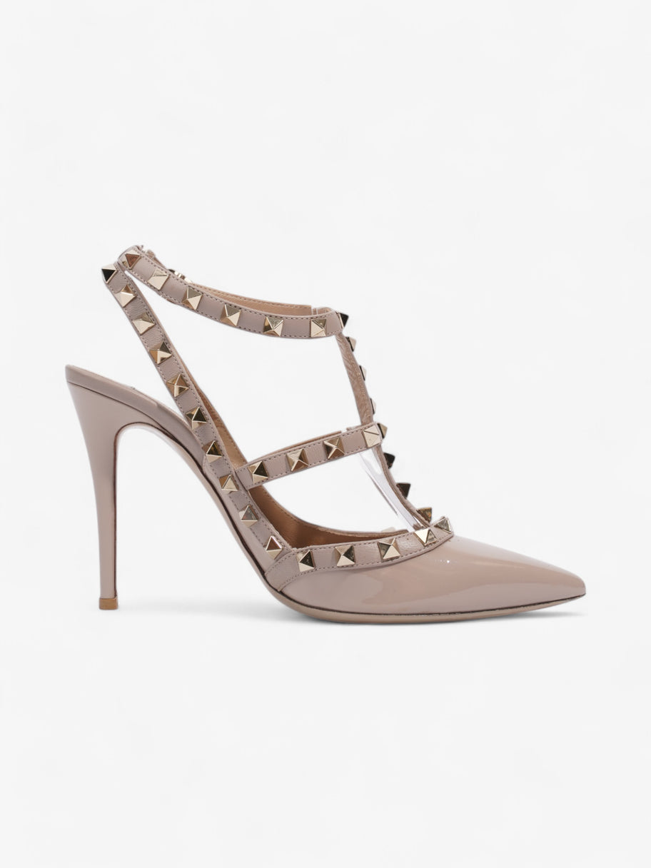 Valentino Rockstud Heels 100mm Nude / Light Gold Patent Leather EU 38 UK 5 Image 4