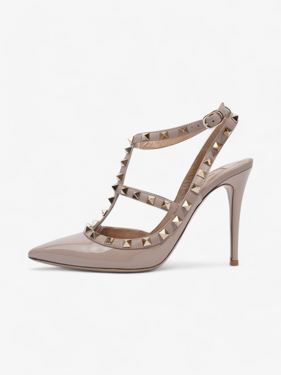 Valentino Rockstud Heels 100mm Nude / Light Gold Patent Leather EU 38 UK 5 Image 5