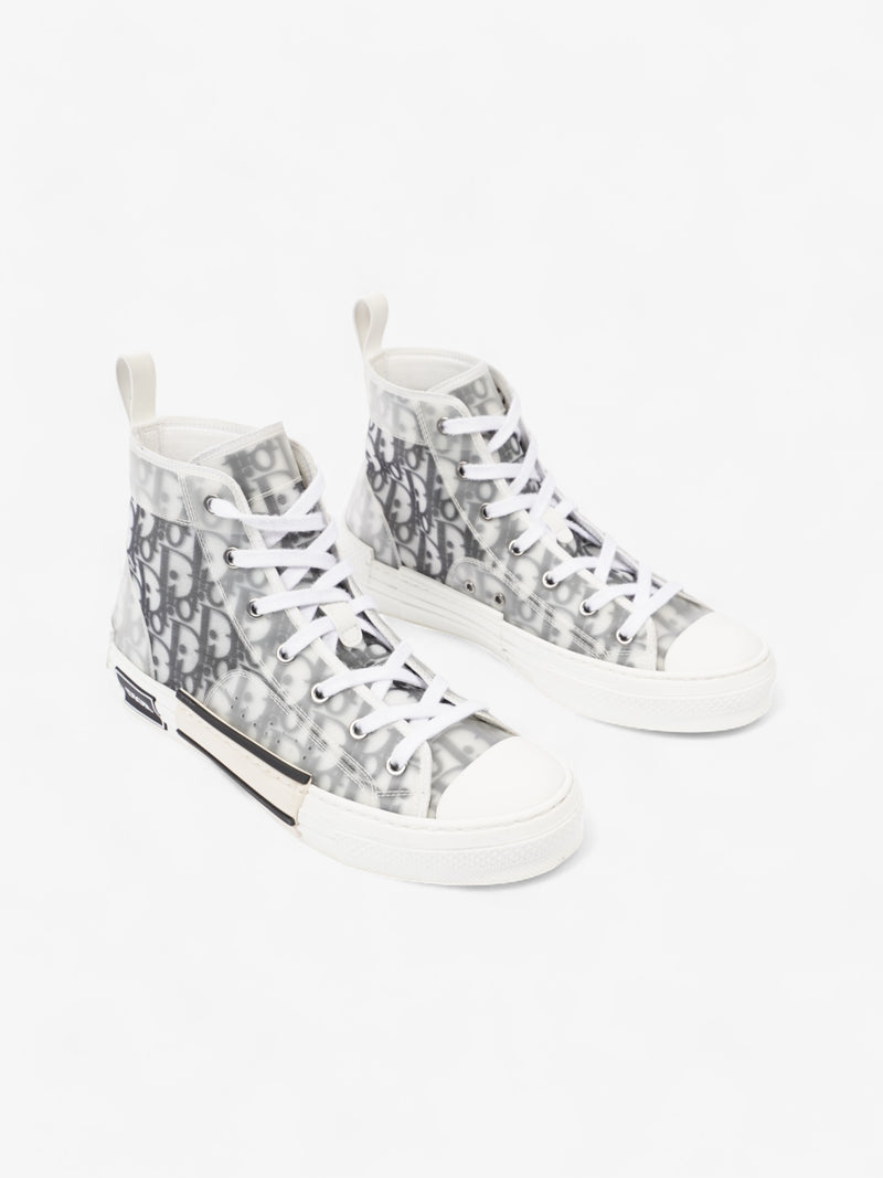  Christian Dior B23 High-tops White  / Grey Oblique Mesh EU 40 UK 6