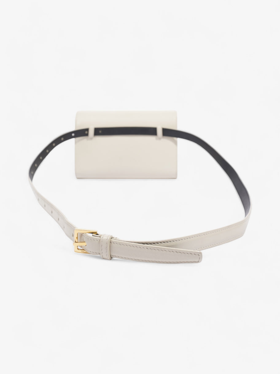 Saint Laurent Kate Belt Bag Cream Calfskin Leather Image 3