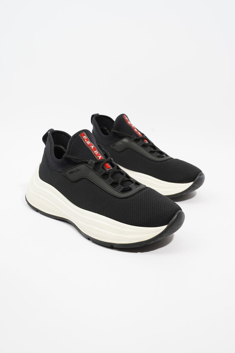  Neoprene Sneakers Black / Red Technical Fabric EU 40 UK 6