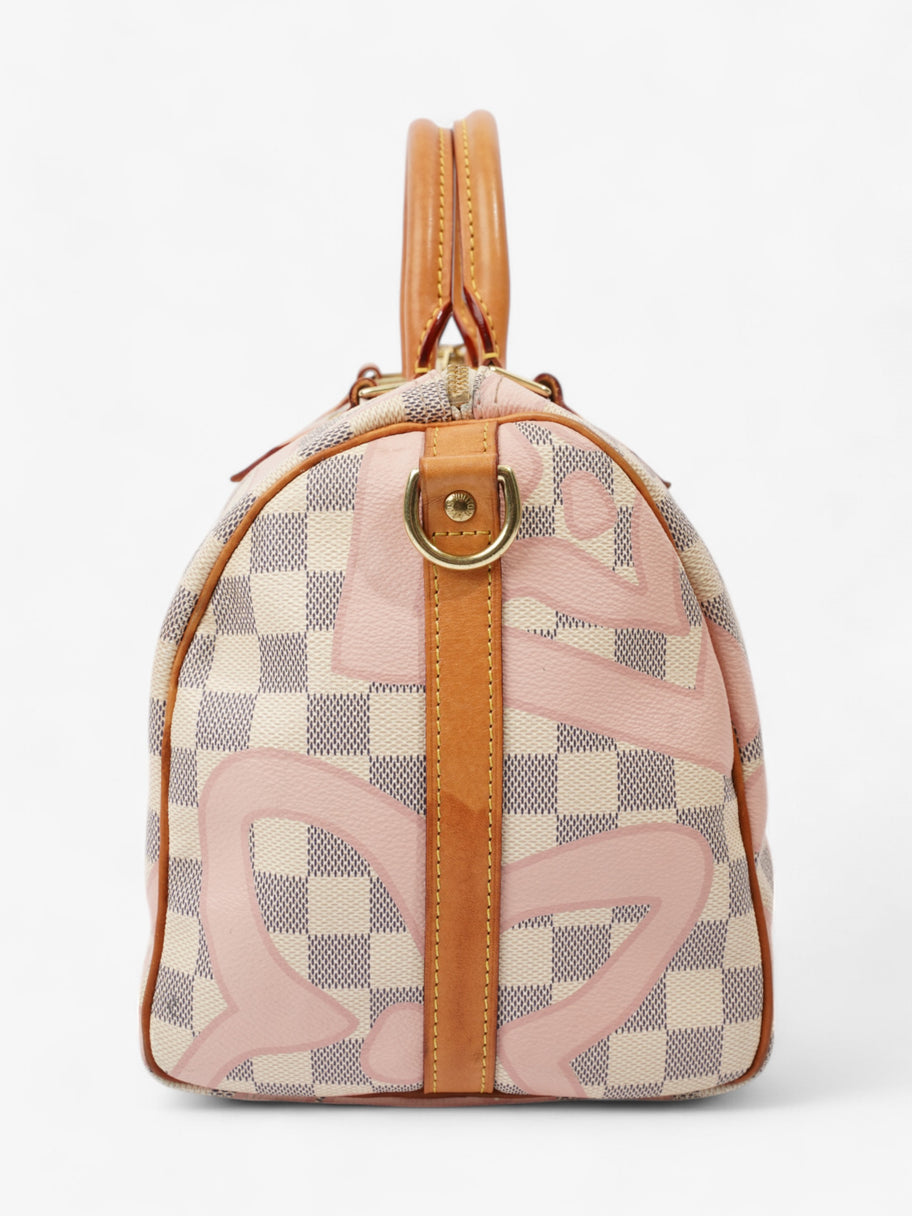 Louis Vuitton Speedy Bandoulière Damier Azur / Light Pink Coated Canvas 30 Image 3