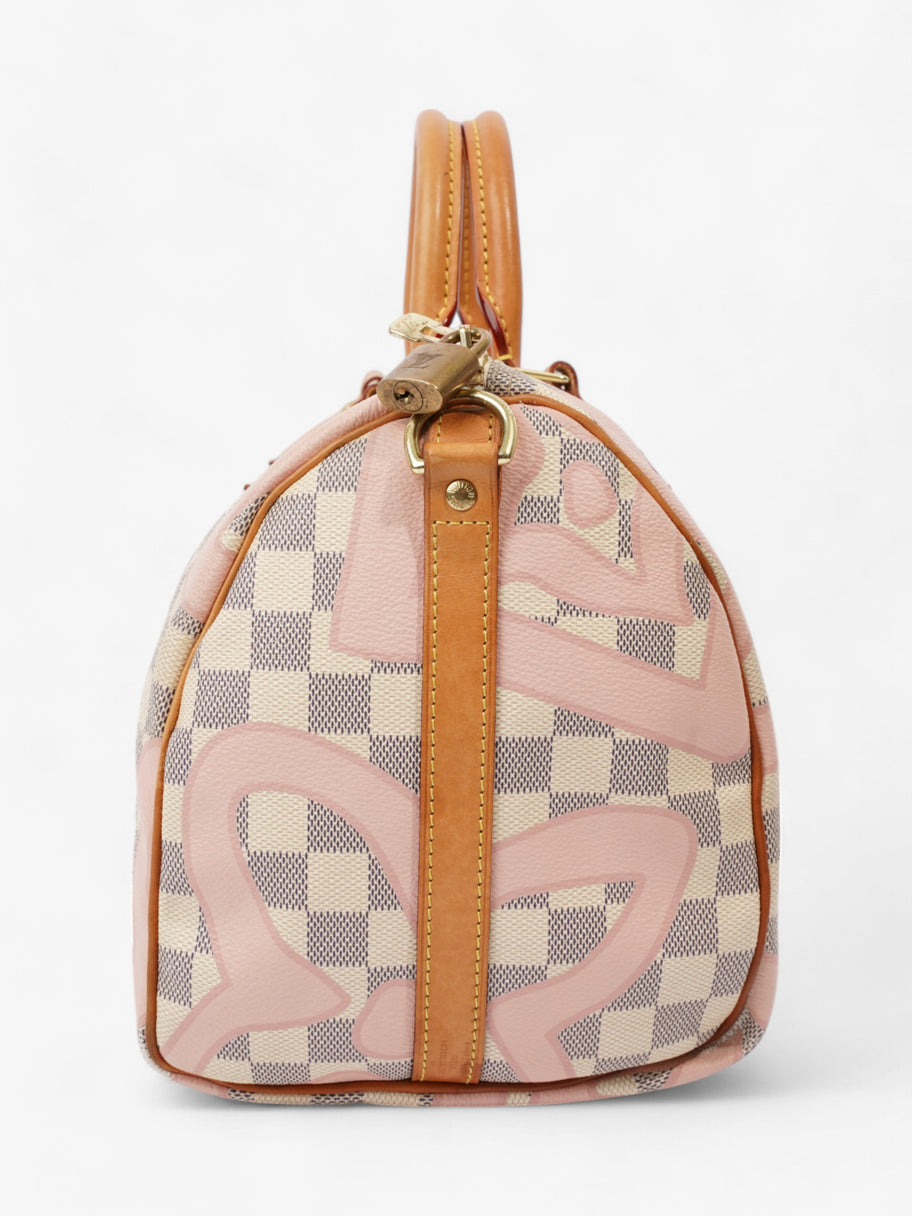 Louis Vuitton Speedy Bandoulière Damier Azur / Light Pink Coated Canvas 30 Image 5