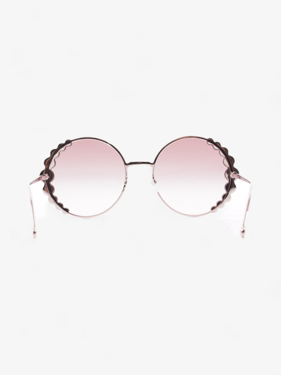 Fendi Round Crystal Sunglasses Gradient Pink Acetate 135mm Image 3