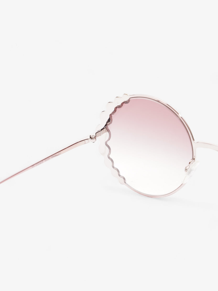 Fendi Round Crystal Sunglasses Gradient Pink Acetate 135mm Image 5