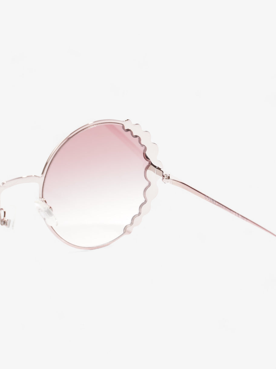 Fendi Round Crystal Sunglasses Gradient Pink Acetate 135mm Image 6