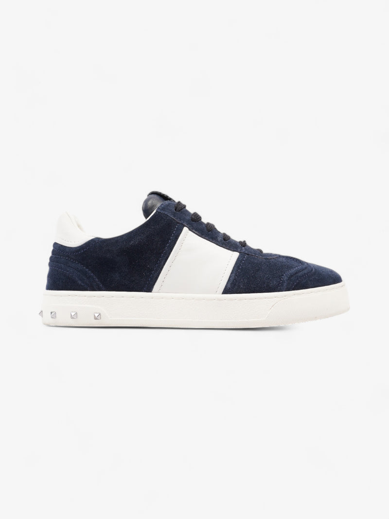  Valentino Flycrew Sneakers Navy Blue / White Suede EU 37 UK 4