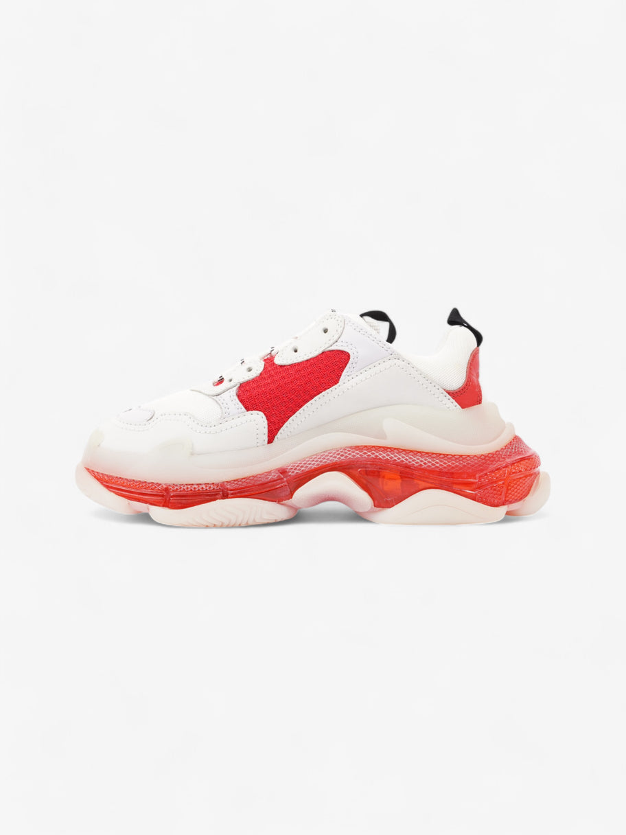 Balenciaga Triple S Clear Sole White  / Red Mesh EU 37 UK 4 Image 3