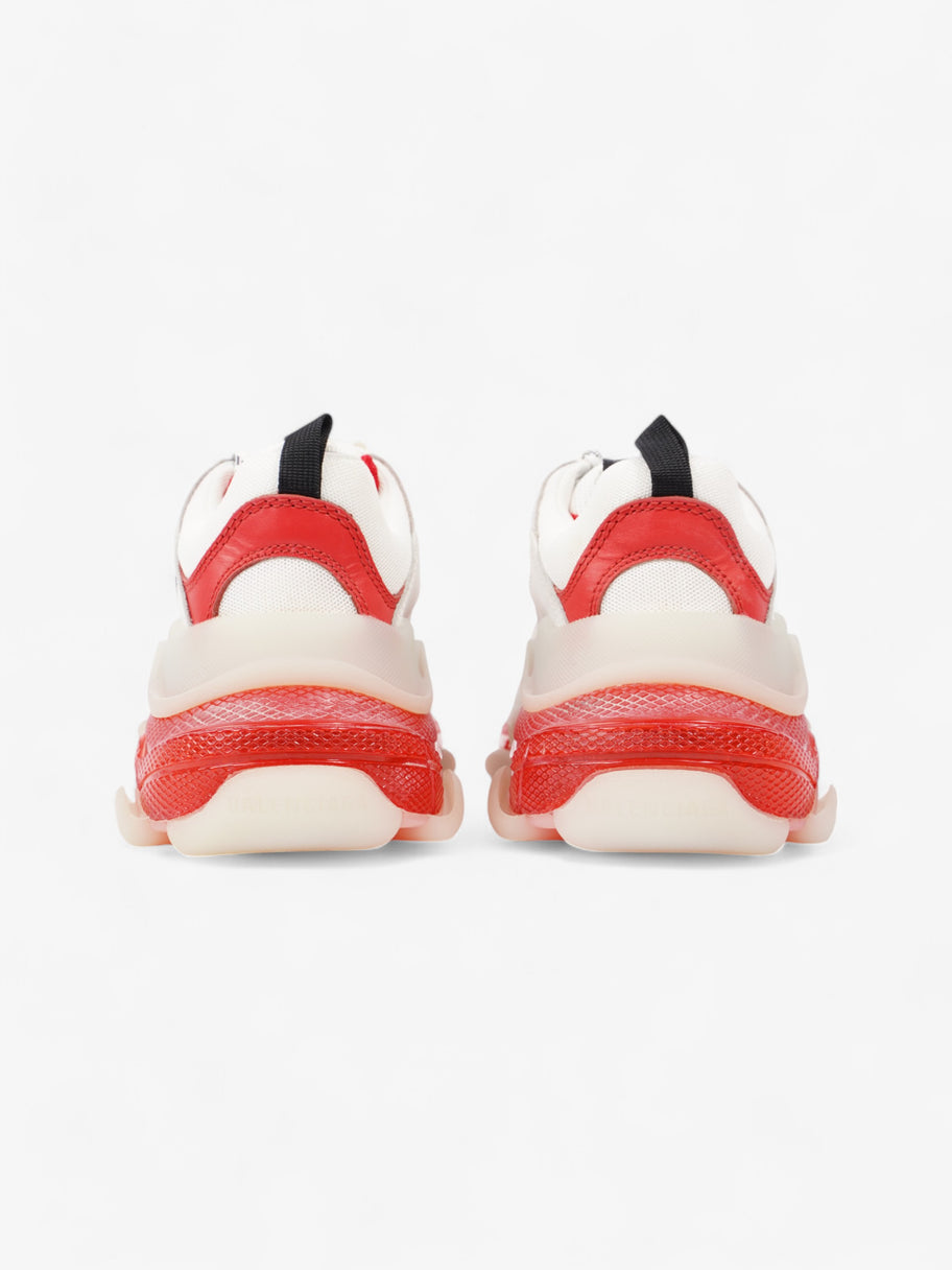 Balenciaga Triple S Clear Sole White  / Red Mesh EU 37 UK 4 Image 6