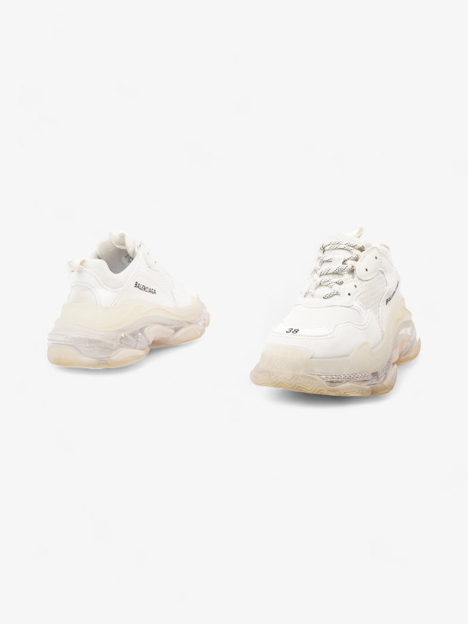 Balenciaga Triple S Clear Sole White Mesh EU 38 UK 5 Luxe Collective