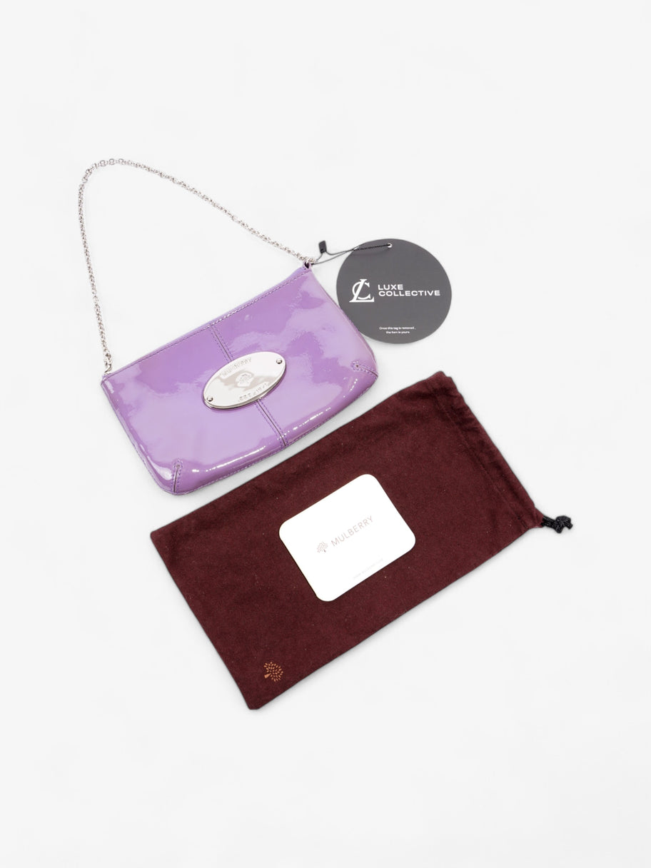 Mulberry Charlie Pochette Lilac Patent Leather Image 9