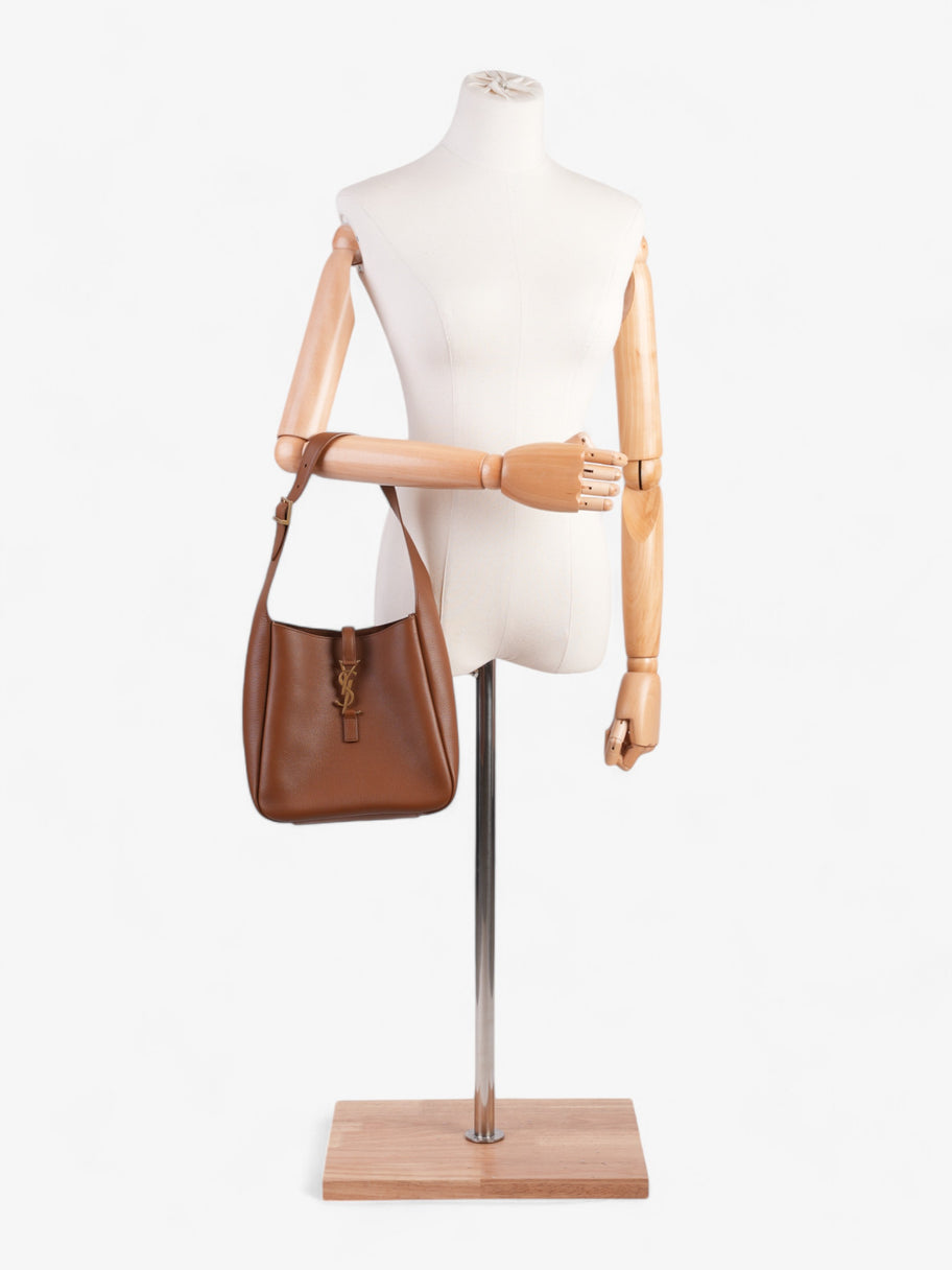 Saint Laurent Le 5 a 7 Hobo Brown Leather Small Image 2