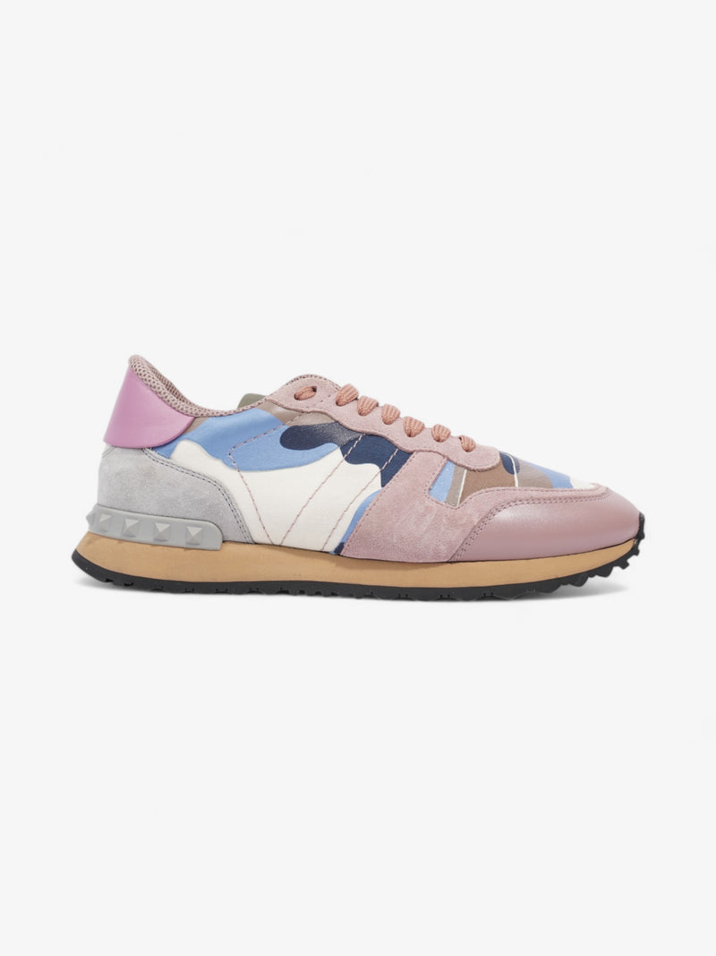  Valentino Rockstud Runners Grey / Dusty Pink  / Blue Suede EU 38 UK 5