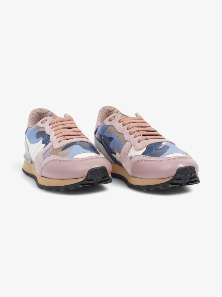 Valentino Rockstud Runners Grey / Dusty Pink  / Blue Suede EU 38 UK 5 Image 2