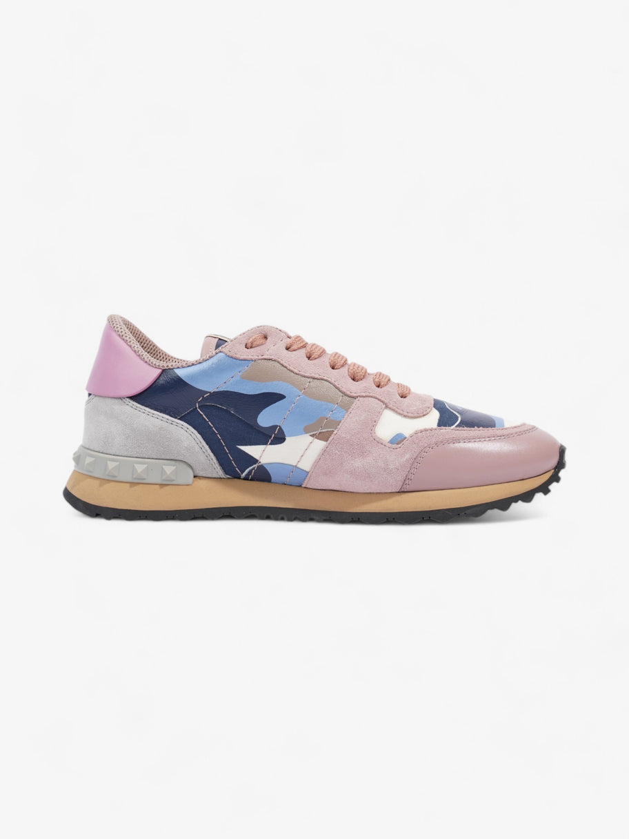 Valentino Rockstud Runners Grey / Dusty Pink  / Blue Suede EU 38 UK 5 Image 4