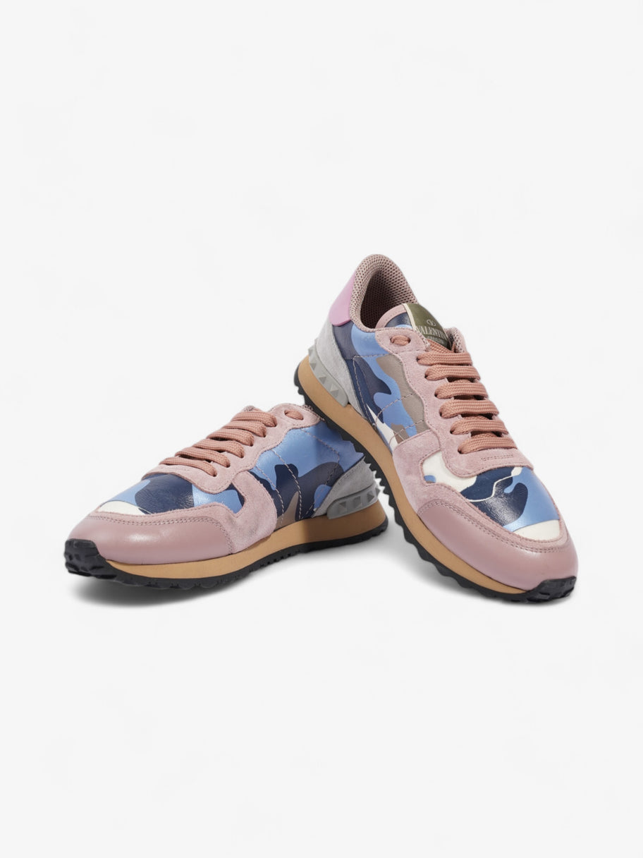 Valentino Rockstud Runners Grey / Dusty Pink  / Blue Suede EU 38 UK 5 Image 9