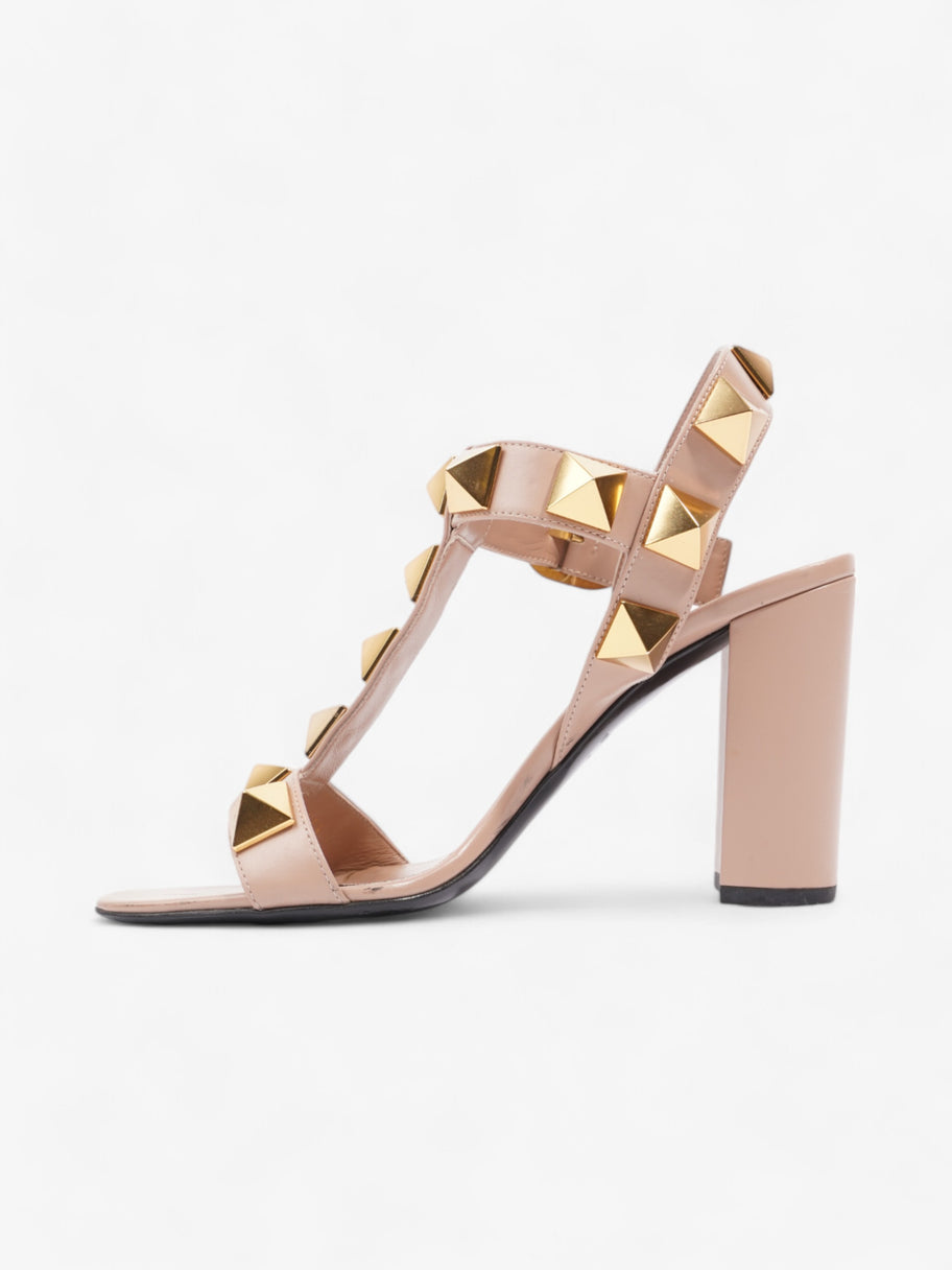 Valentino Roman Stud Sandals 90mm Dusty Pink / Gold Calfskin Leather EU 37.5 UK 4.5 Image 3